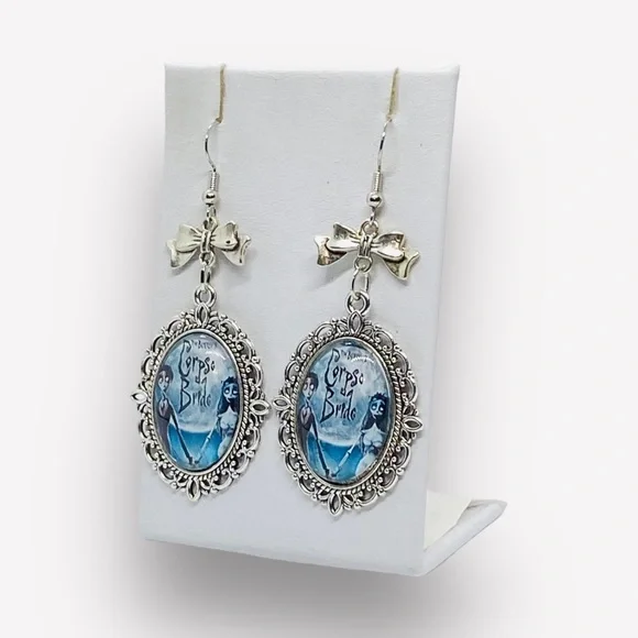 Corpse Bride Tim Burton’s Inspired Character Pendant Earrings - Picture 3 of 8